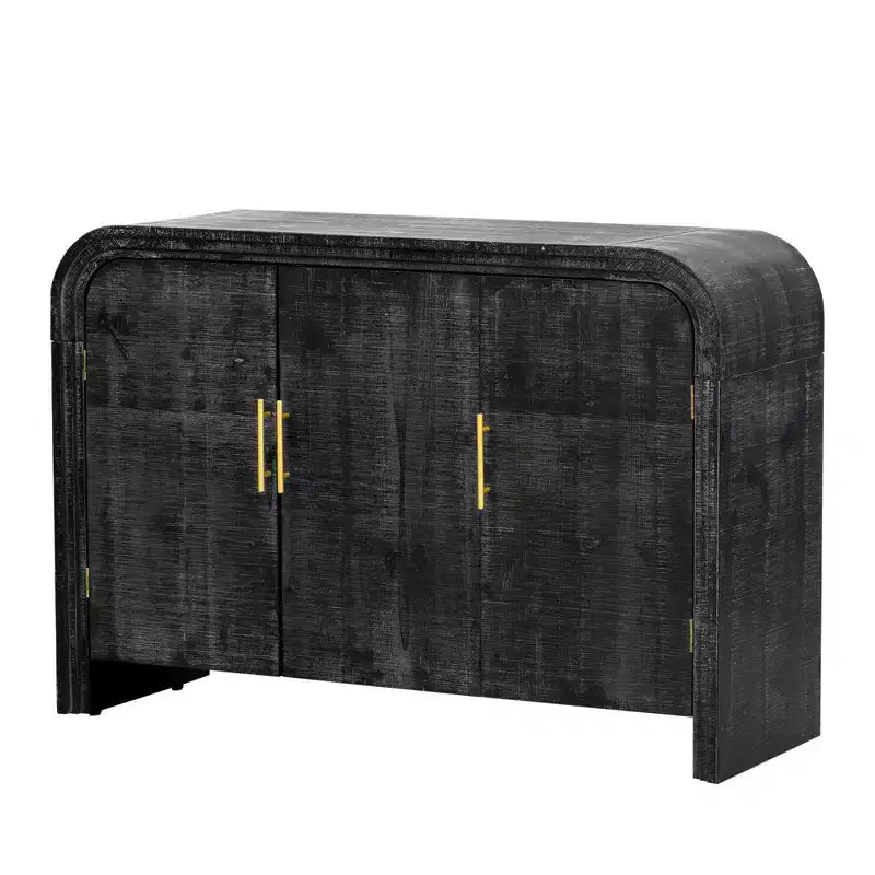 Buffet minimaliste Okak, buffet de salle à manger avec 4 portes et 4 étagères, meuble de rangement pour salon, salle à manger, cuisine