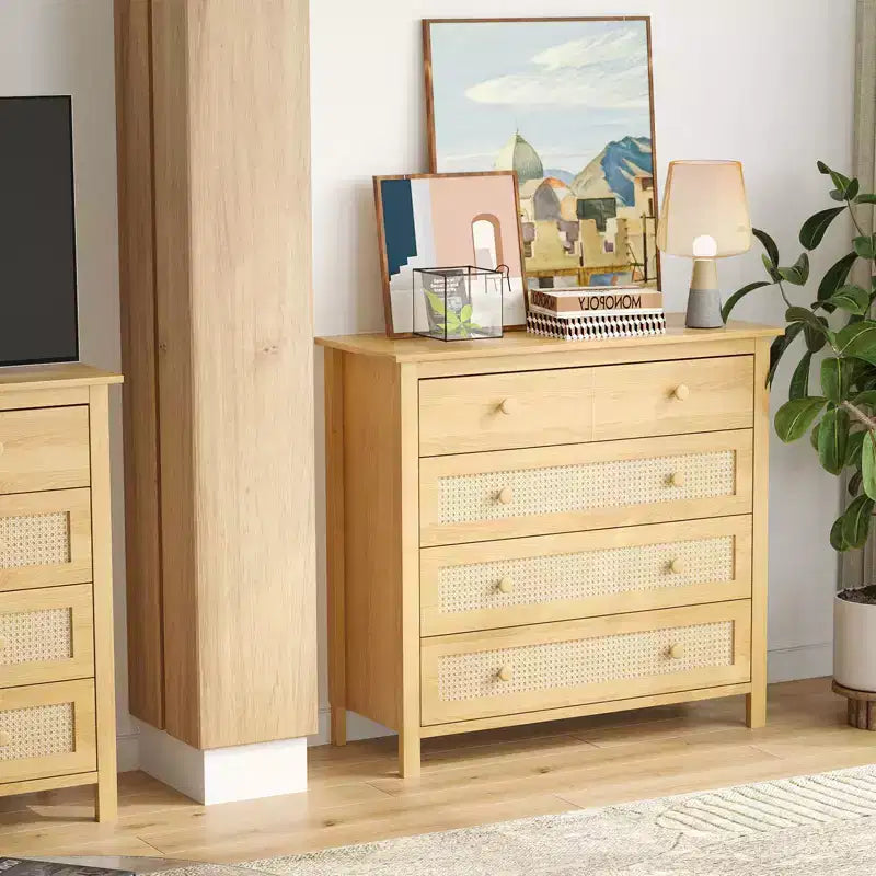 Buffet de ferme Okak, meuble de rangement avec 4 tiroirs, pour salon, salle à manger, cuisine