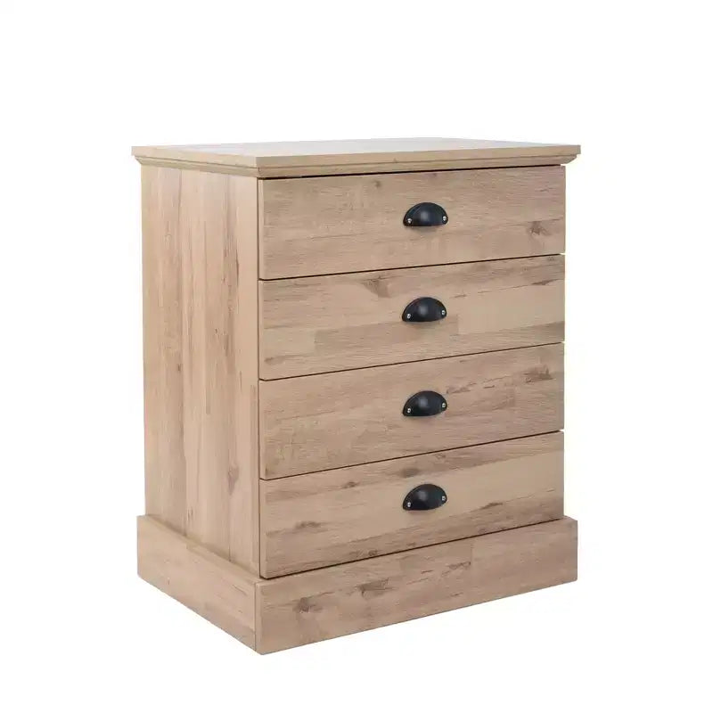 Table de chevet AndMakers en bois à 4 tiroirs