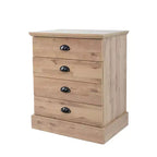 Table de chevet AndMakers en bois à 4 tiroirs