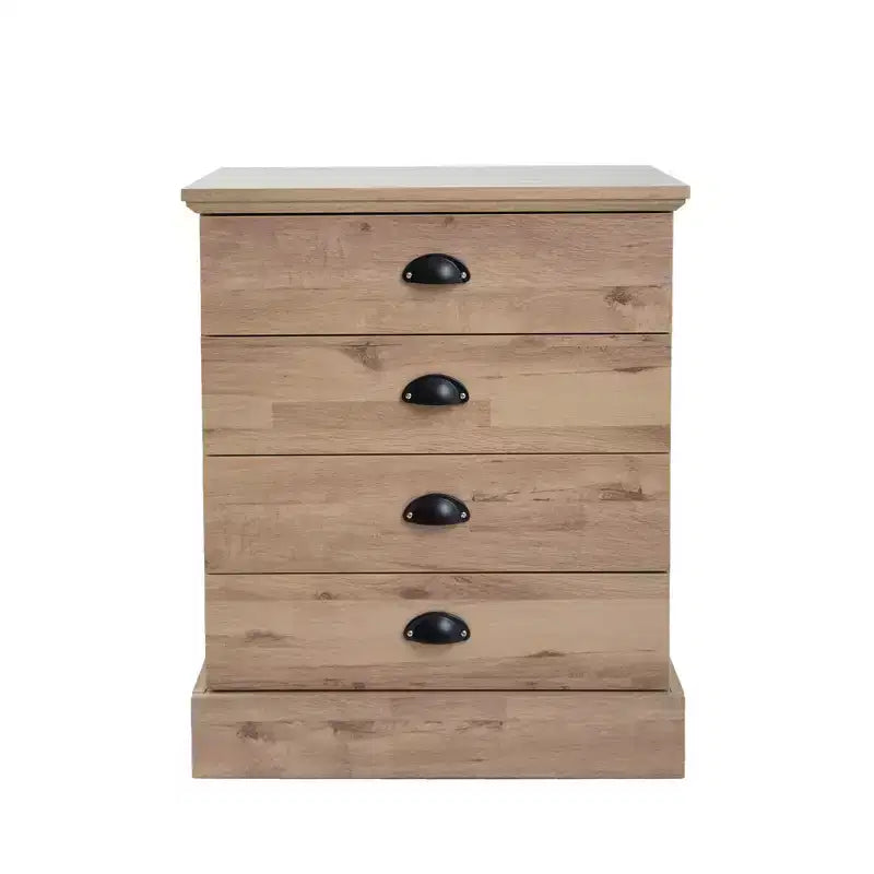 Table de chevet AndMakers en bois à 4 tiroirs