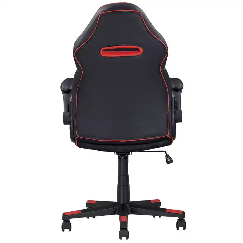 Chaise de jeu ergonomique Okak avec accoudoirs réglables, chaise de bureau avec pivotement à 360 degrés et contrôle de l'inclinaison, chaise croisée pour salle de jeux, bureau, noir