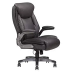 Okak Classic Ergonomic Office Chair with Adjustable Armrest, Comfy Chair with 360-Degree Swivel and Wheels, Desk Chair for Office, Home, Gray