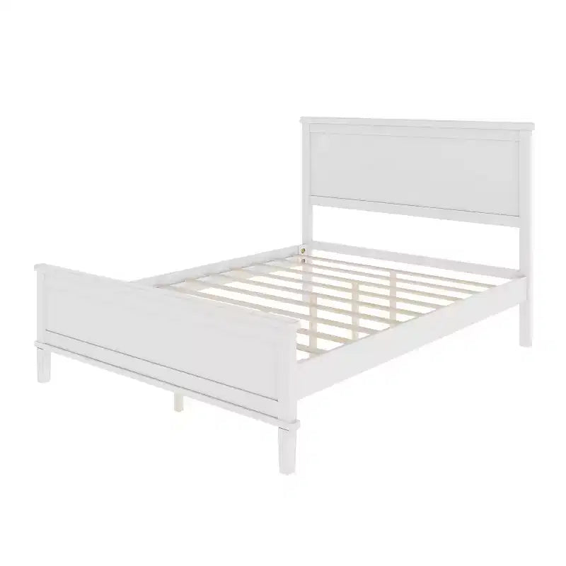 Lit plateforme Polibi en bois massif style moderne du milieu du siècle
