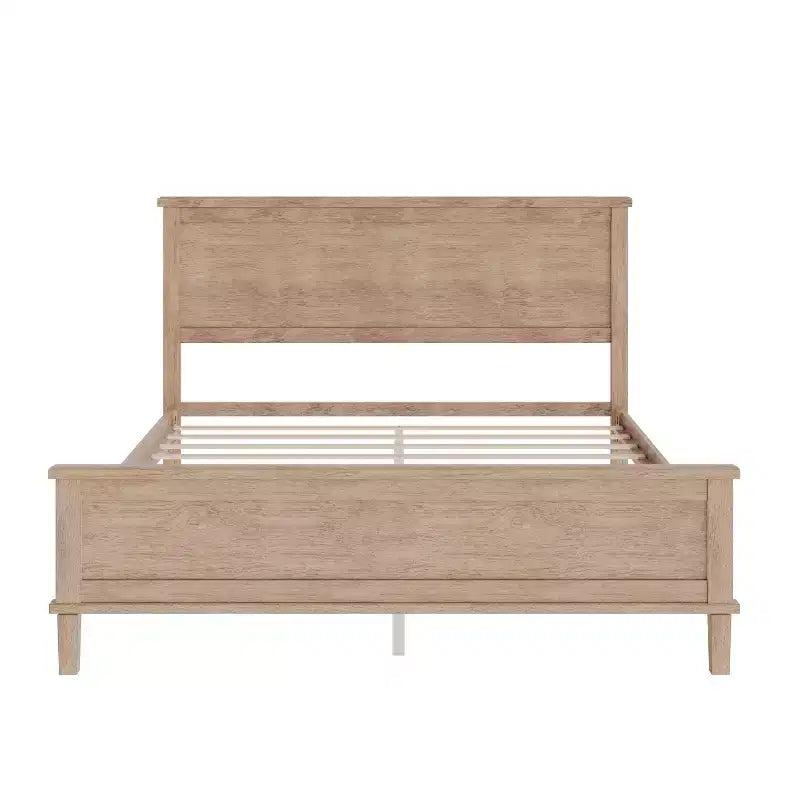 Lit plateforme Polibi en bois massif style moderne du milieu du siècle