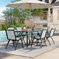 4-Pack Aluminum Patio Dining Chairs with Quick-Dry Textilene Mesh, Ergonomic Outdoor Seating for Poolside, Garden, Deck, and Commercial Use