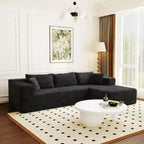Famapy Canapé d'angle moderne compressé : Confort et style pour les espaces de vie contemporains, canapé en coton compressé sans assemblage avec méridienne.
