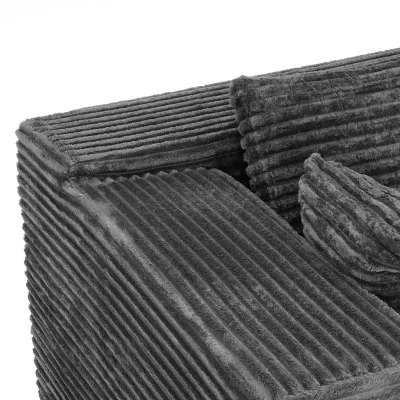 Famapy Canapé d'angle moderne compressé : Confort et style pour les espaces de vie contemporains, canapé en coton compressé sans assemblage avec méridienne.