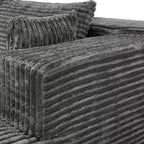 Famapy Canapé d'angle moderne compressé : Confort et style pour les espaces de vie contemporains, canapé en coton compressé sans assemblage avec méridienne.