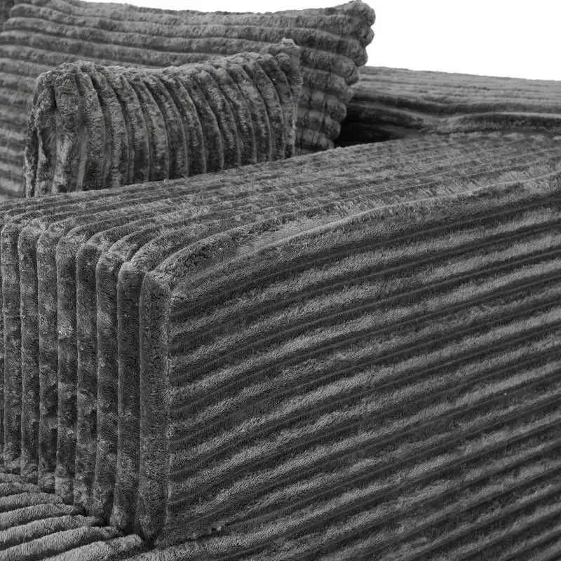 Famapy Canapé d'angle moderne compressé : Confort et style pour les espaces de vie contemporains, canapé en coton compressé sans assemblage avec méridienne.