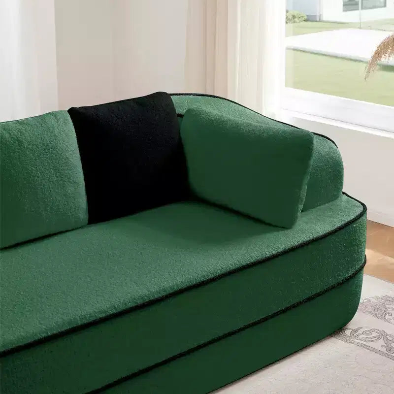 77.2 Canapé Teddy, éponge 32D, sans ossature, deux chaises longues, convertible, couleur contrastée, symétrique, salon
