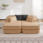 77.2 Canapé Teddy, éponge 32D, sans ossature, deux chaises longues, convertible, couleur contrastée, symétrique, salon
