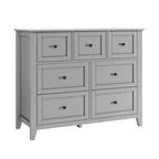 Commode en bois CuisinSmart pour chambre à coucher, commode à 7 tiroirs avec poignée en métal, organisateur de rangement de placard pour salon, couloir, chambre à coucher