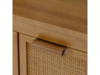 Buffet 4 portes Hatteras Modern Boho avec accents en bois massif et rotin naturel - Teamson Home