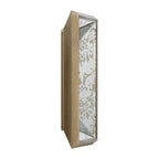 Miroir d'appoint HomeRoots 12 avec cadre en métal argenté et verre vieilli