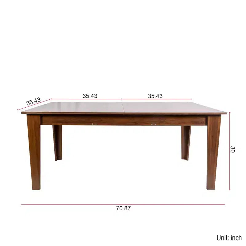 Table à manger rectangulaire extensible rustique GDFStudio Daphné
