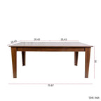 Table à manger rectangulaire extensible rustique GDFStudio Daphné