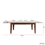 Table à manger rectangulaire extensible rustique GDFStudio Daphné