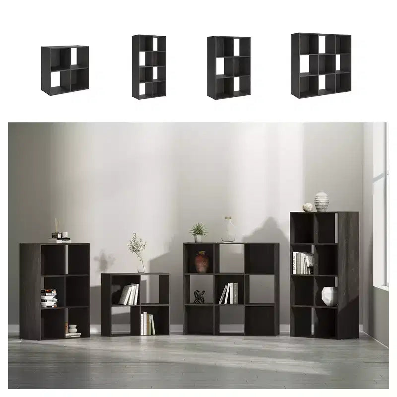 Meuble de rangement 9 cubes Signature Design by Ashley – Bibliothèque ouverte polyvalente et unité de présentation pour une organisation domestique moderne