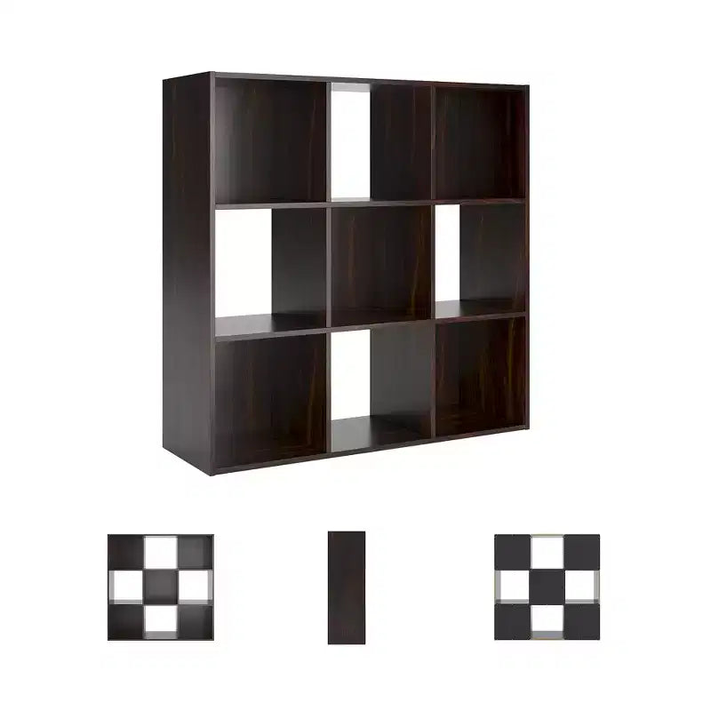 Meuble de rangement 9 cubes Signature Design by Ashley – Bibliothèque ouverte polyvalente et unité de présentation pour une organisation domestique moderne