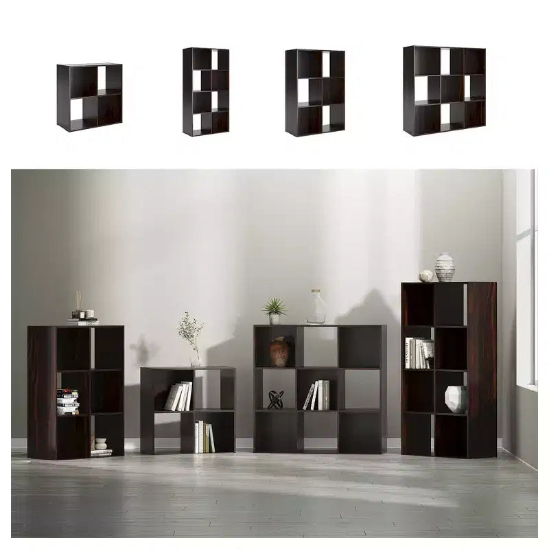 Meuble de rangement 9 cubes Signature Design by Ashley – Bibliothèque ouverte polyvalente et unité de présentation pour une organisation domestique moderne