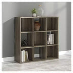 Meuble de rangement 9 cubes Signature Design by Ashley – Bibliothèque ouverte polyvalente et unité de présentation pour une organisation domestique moderne