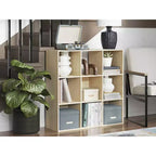 Meuble de rangement 9 cubes Signature Design by Ashley – Bibliothèque ouverte polyvalente et unité de présentation pour une organisation domestique moderne