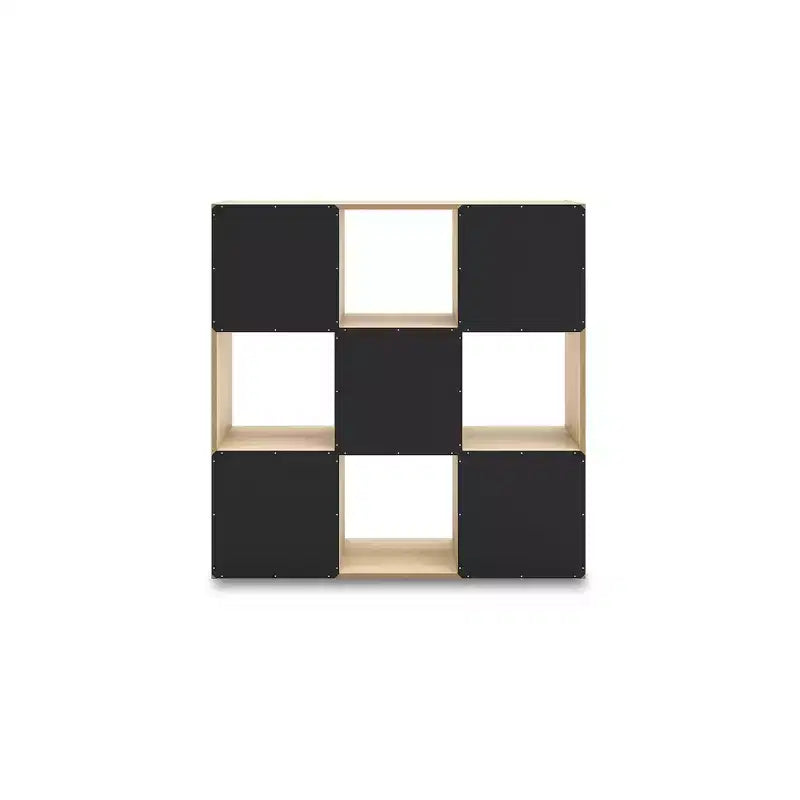 Meuble de rangement 9 cubes Signature Design by Ashley – Bibliothèque ouverte polyvalente et unité de présentation pour une organisation domestique moderne
