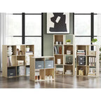 Meuble de rangement 9 cubes Signature Design by Ashley – Bibliothèque ouverte polyvalente et unité de présentation pour une organisation domestique moderne