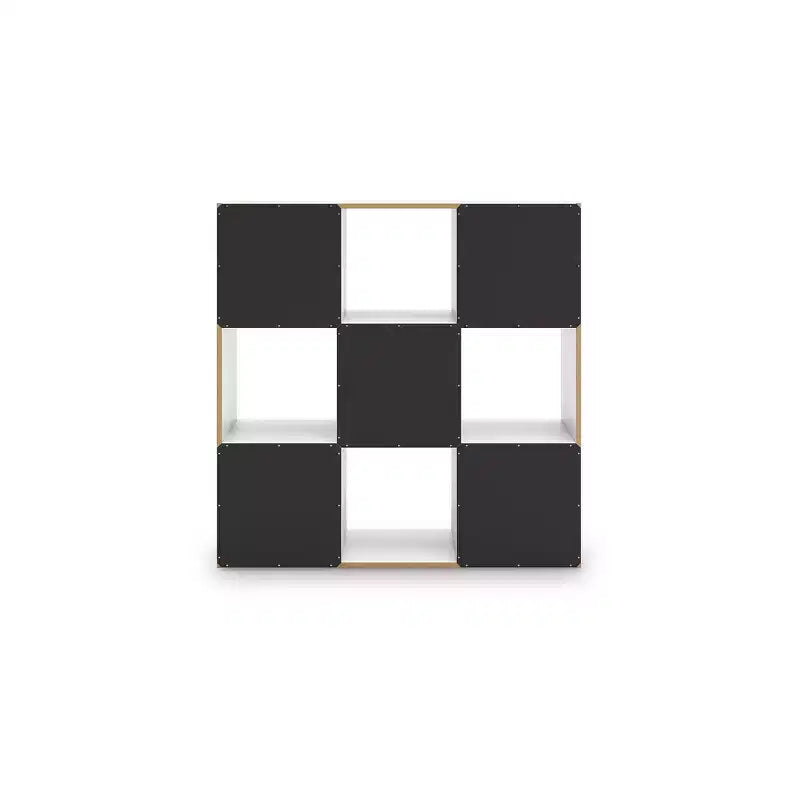 Meuble de rangement 9 cubes Signature Design by Ashley – Bibliothèque ouverte polyvalente et unité de présentation pour une organisation domestique moderne