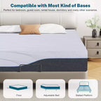 Matelas en mousse à mémoire de forme Dyonery, taille Twin XL, rafraîchissant haut de gamme, thé vert/gel