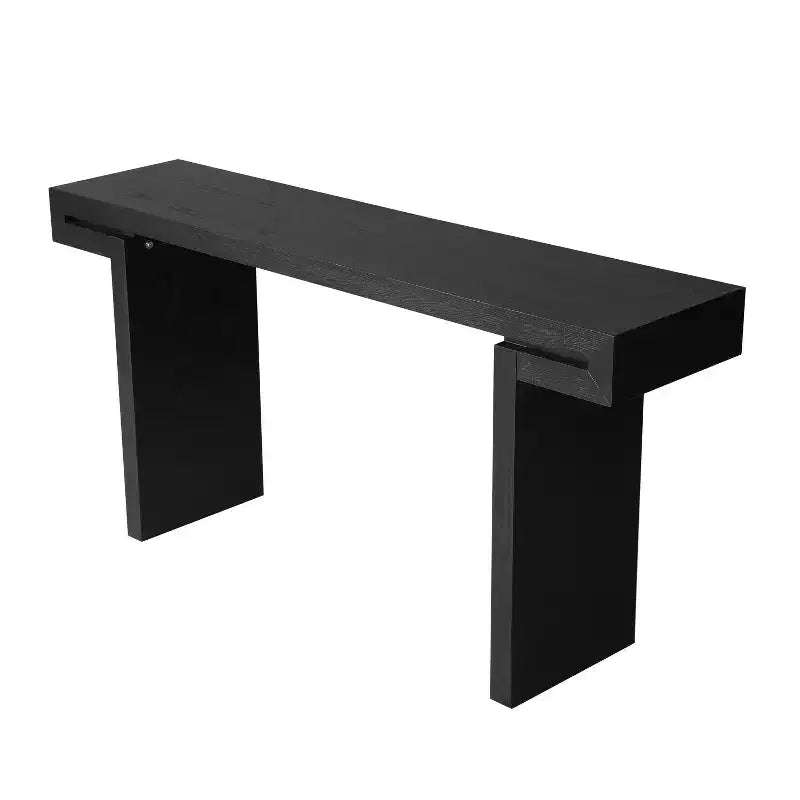 Okak 60IN Table Console Longue de Ferme, Table d'Entrée avec Plateau Épais et Long, Table d'Appoint Rustique pour Salon, Couloir