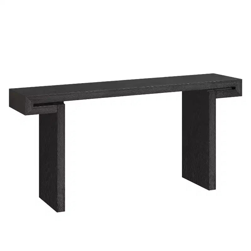 Okak 60IN Table Console Longue de Ferme, Table d'Entrée avec Plateau Épais et Long, Table d'Appoint Rustique pour Salon, Couloir