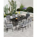 Outdoor Dining Chairs Set of 4, All-Weather Patio Armchairs with Cushions and Hand-Woven Rattan