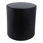 Table d'appoint moderne en pierre et bois de manguier avec élégant plateau en marbre, design rond contemporain, base en bois massif durable pour une décoration intérieure élégante