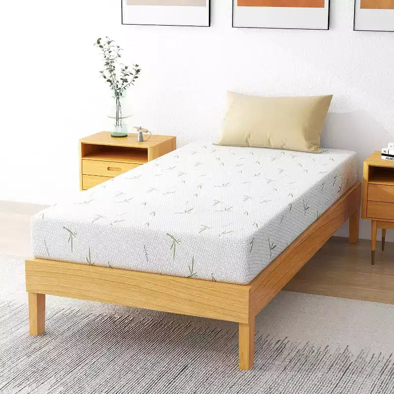 Matelas en mousse à mémoire de forme ferme moyenne 8 10 pouces avec technologie de refroidissement en gel Housse en bambou amovible Certifié CertiPUR-US Matelas en boîte