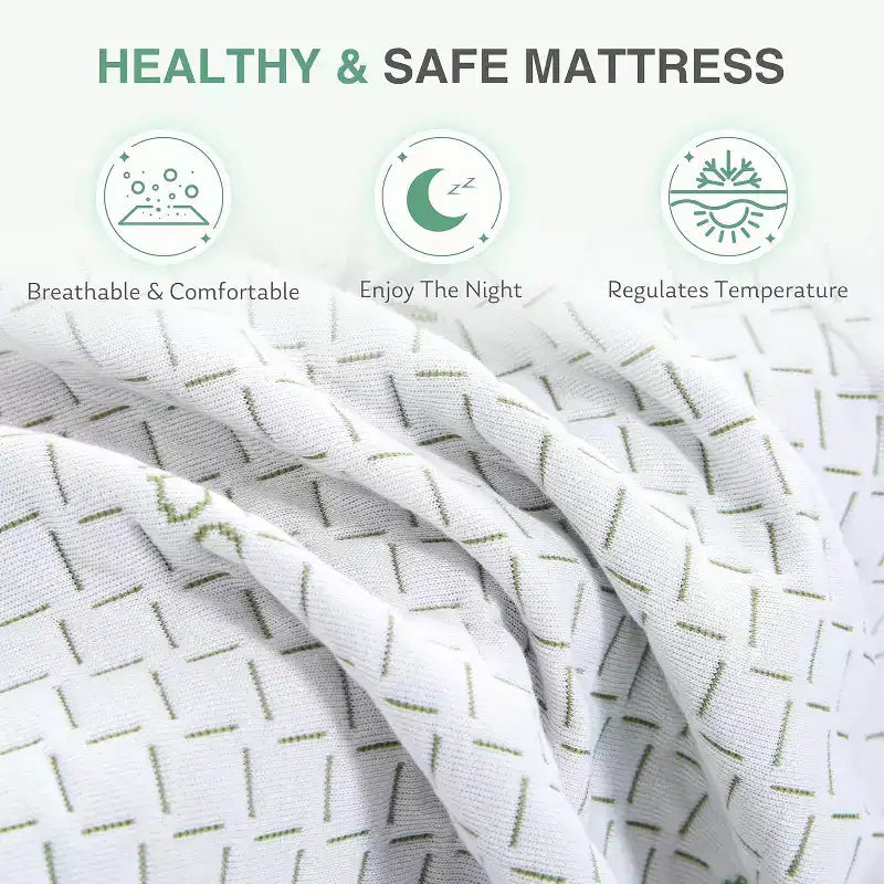 Matelas en mousse à mémoire de forme ferme moyenne 8 10 pouces avec technologie de refroidissement en gel Housse en bambou amovible Certifié CertiPUR-US Matelas en boîte