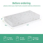 Matelas en mousse à mémoire de forme ferme moyenne 8 10 pouces avec technologie de refroidissement en gel Housse en bambou amovible Certifié CertiPUR-US Matelas en boîte