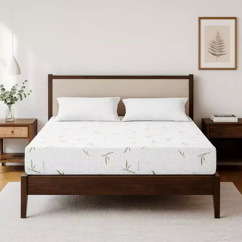 8 10 Inch Memory Foam Mattress in a Box Medium Firm Gel Foam with Cooling Bamboo Cover Fiberglass-Free CertiPUR-US Certified Bed
