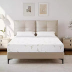Matelas en mousse à mémoire de forme 8 à 10 pouces en boîte, mousse gel de fermeté moyenne avec housse en bambou rafraîchissante, sans fibre de verre, certifié CertiPUR-US