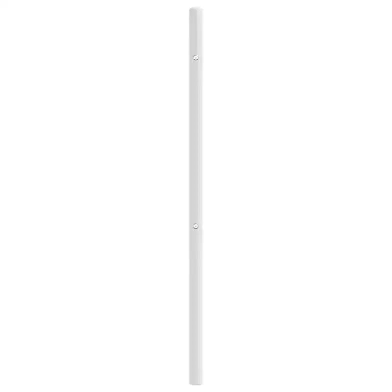 vidaXL Tête de lit durable en métal pour lits California King Size, montage facile, style moderne blanc