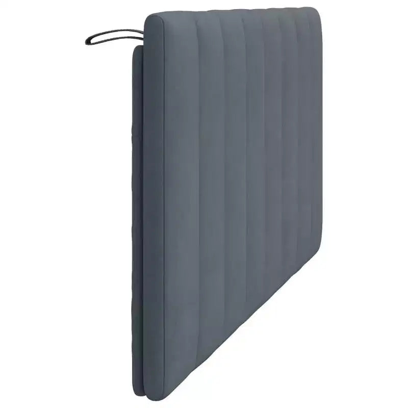 vidaXL Coussin de Tête de Lit Hanko Gris Foncé 60,2 Velours