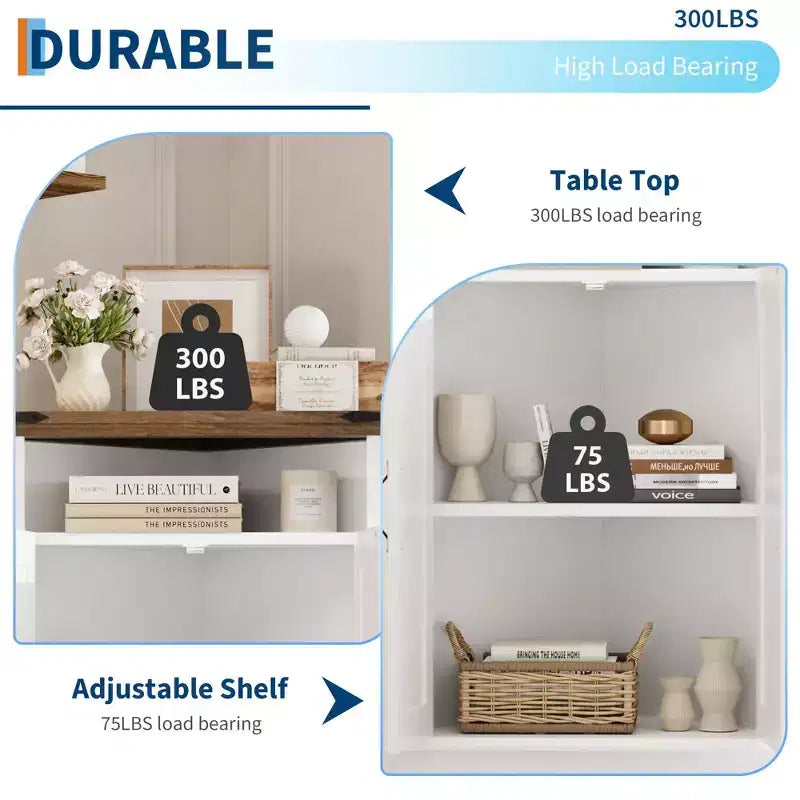 Meuble d'angle avec portes, petit meuble de rangement pour salle de bain, cuisine et salon