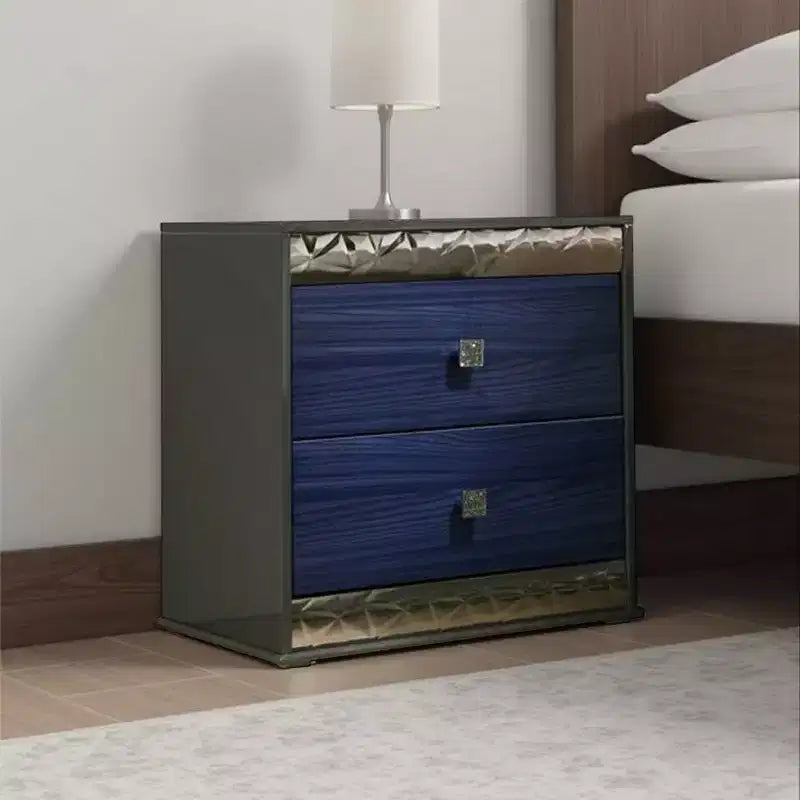 Royal Hampton Nightstand w 2 Drawers, Crystal Knobs
