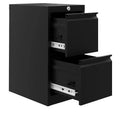 Metal Filing Cabinet with Lockable 2 Drawers, 38 x 45 x 73 cm Storage Cabinet for A4, Legal, Letter Files, Documents, Stationery