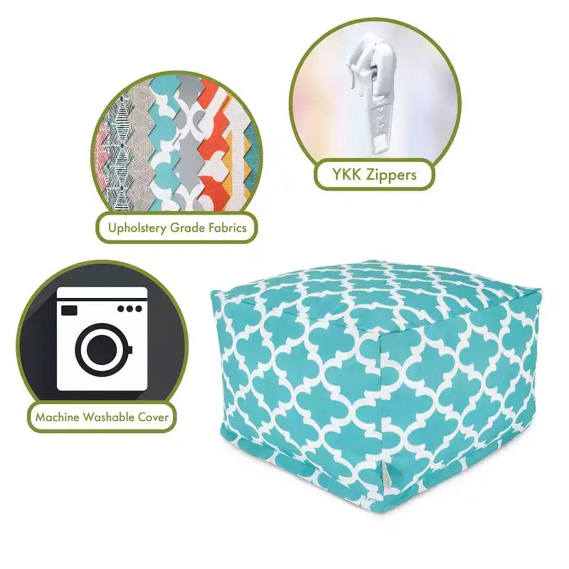 Majestic Home Goods, pouf ottoman Treillis