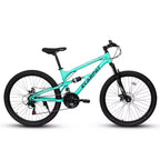 VTT Whisen 26 pouces unisexe avec cadre en acier, fourche et amortisseur, 21 vitesses