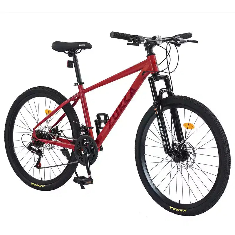 VTT tout suspendu Whisen 26 avec dérailleur arrière 8 vitesses, pneus KENDA à fourche, freins à double disque