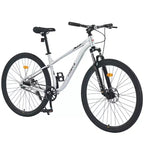Okak 29IN Single Speed Mountain Bike, Adult Bike with Steel Frame and Front Suspension, Mens Bike for Commuting, Travel, Mountain