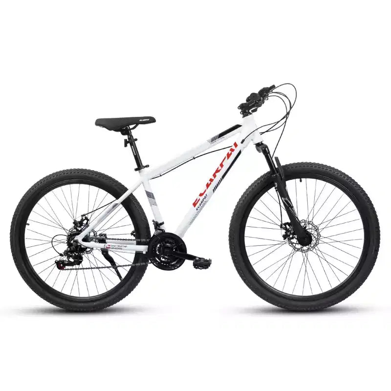 VTT Okak 27 pouces avec fourche suspendue et cadre en aluminium, VTT tout-terrain 21 vitesses avec frein à disque, vélo pour adultes hommes et femmes